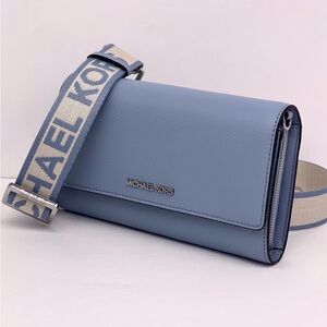 MICHAEL KORS Jet Set Large Leather Crossbody Bag